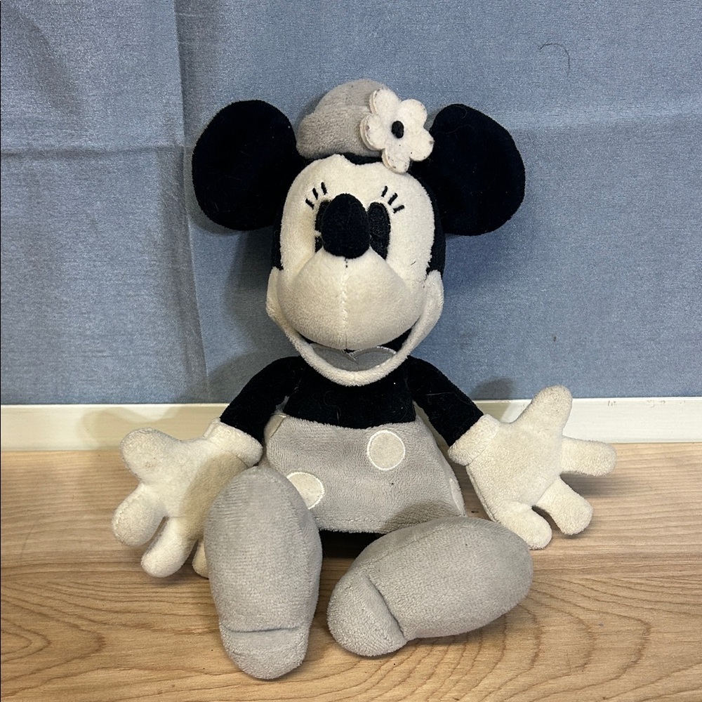 Minnie Mouse Black and White Plush Toy 9 inches by Disney